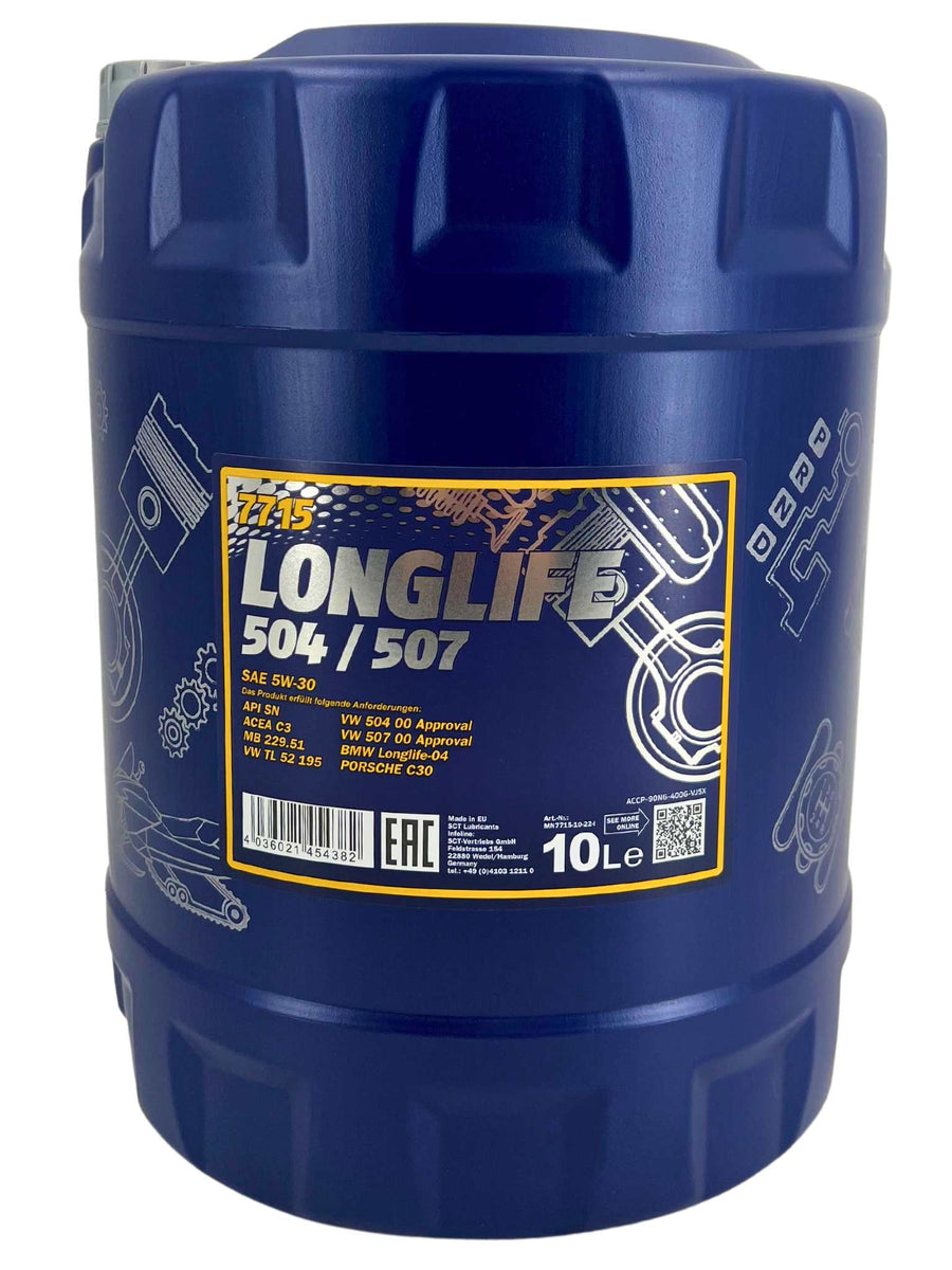 MANNOL Longlife 504/507 5W30 - 10 litri – WELUBE