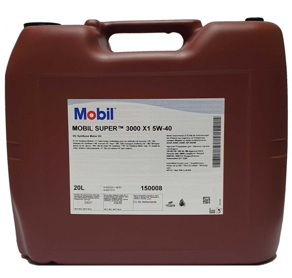 Mobil Super 3000 5W40 X1 - 20 litri