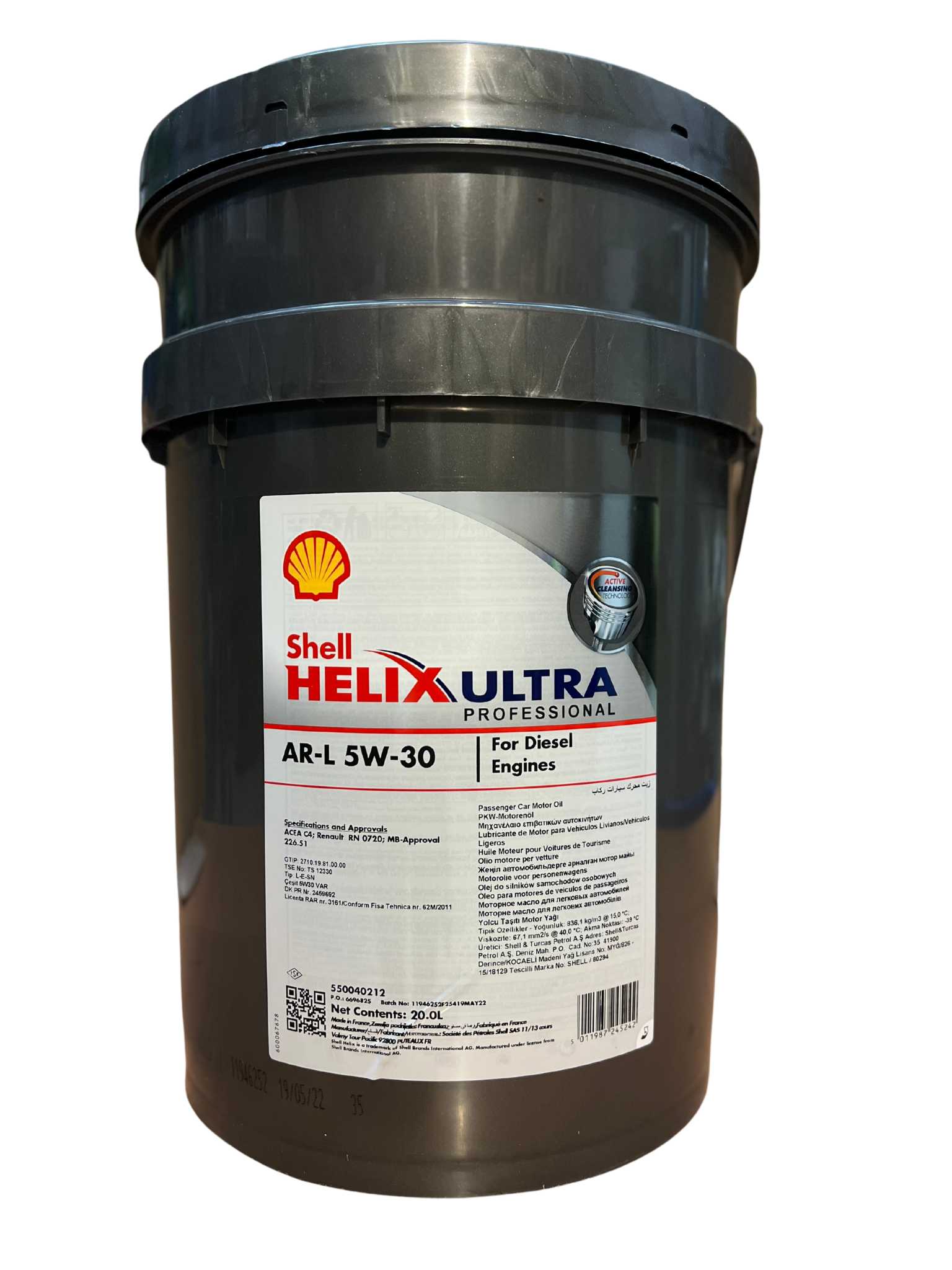 Shell Helix ultra professional AR-L 5W30 - 20 litri – WELUBE