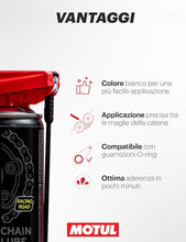 Motul - Lubrificante per Catene di Moto da Corsa - Aerosol Bianco - velocità e Resistenza - Compatibile con O-Ring, X-Ring, Z-Ring - MC Care Chain Lube Factory Line C4-400 ml