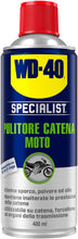 WD-40 - Specialist - Pulitore Catena Moto - Asciugatura rapida, Non lascia residui - Pulisce, previene l'usura - Per catene, forcelloni e trasmissioni - Compatibile con O, X e Z ring - Spray 400ml