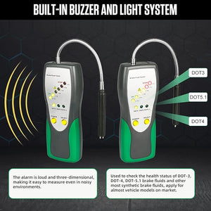 BELEY Tester Diagnostico per Liquido Freni, Olio e Acqua con Sonda ad Alta Precisione per Auto DOT3 DOT4 DOT5