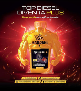 Bardahl - Additivo Top Diesel, Lubrifica la Pompa di Alta Pressione, Protegge Tutto il Sistema di Alimentazione, Riduce i Consumi di Carburante e le Emissioni Inquinanti, 1 Litro