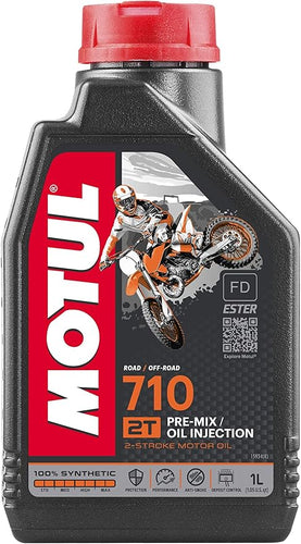 Motul - 104034 - Olio motore 2T 710 - 100% estere sintetico - 1L