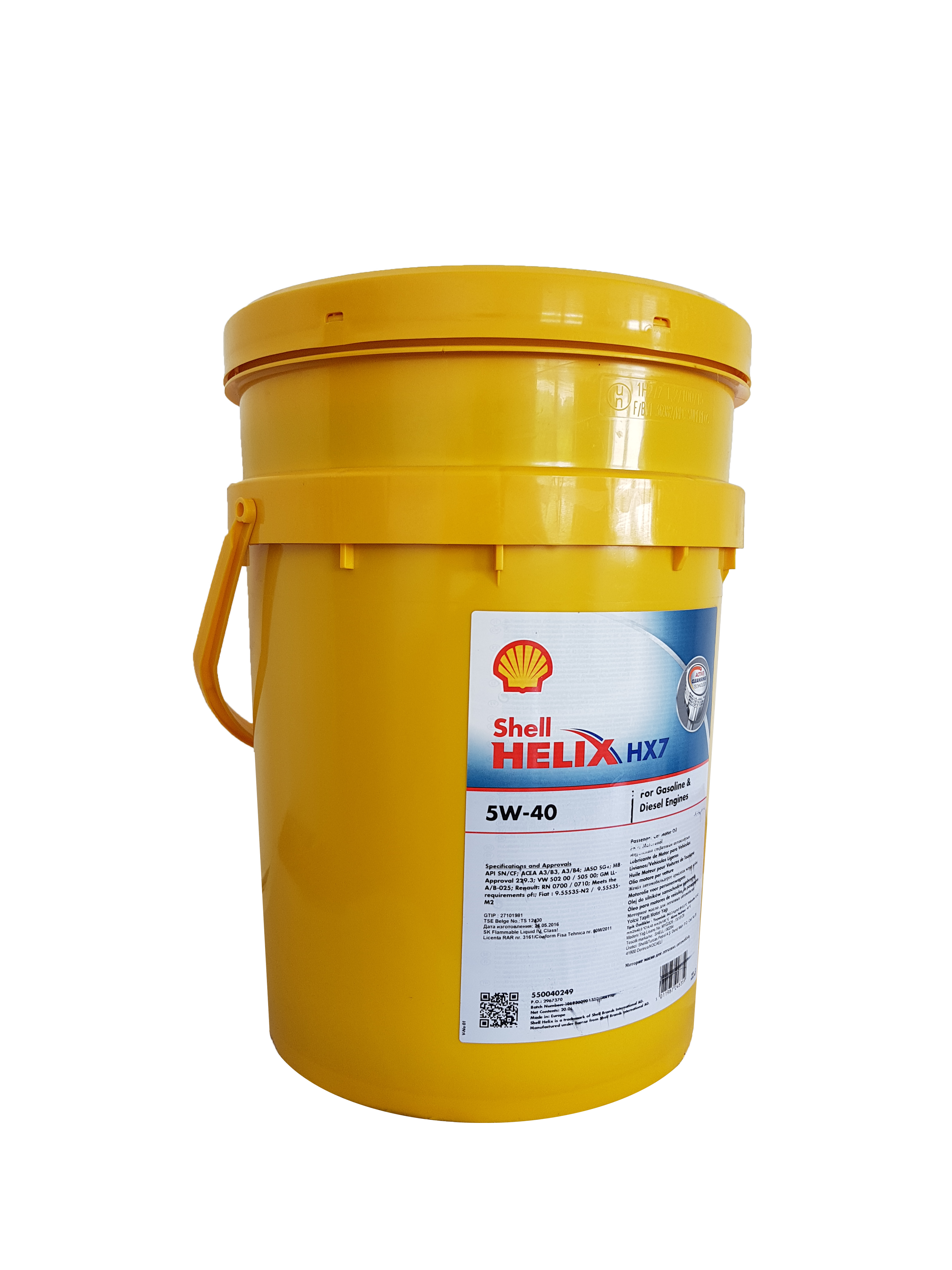 Shell Helix HX7 5W40 - 20 litri – WELUBE