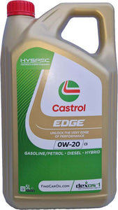 Castrol EDGE 0W20 C5 Opel Fiat Ford - 5 litri
