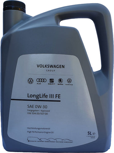 Original VW LongLife III FE 0W30 - 5 litri