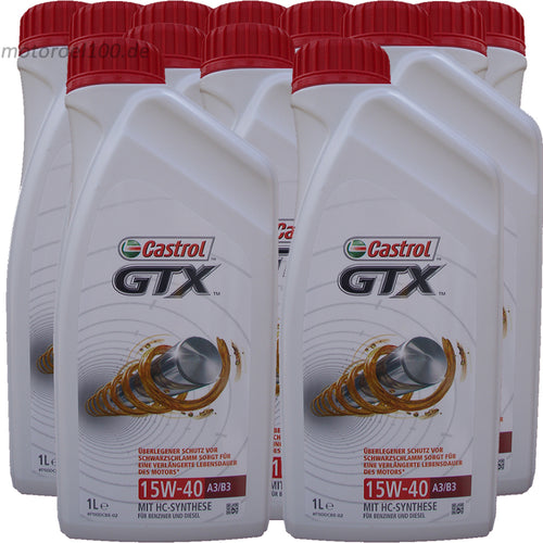 Castrol GTX 15W40 A3/B3 - cartone 12 litri