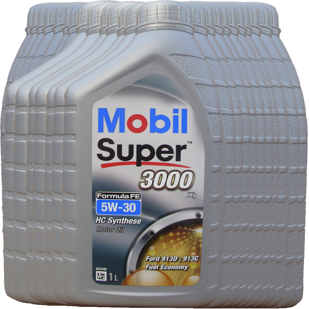 Mobil Super 3000 5W30 FE FORD - cartone 24 litri – WELUBE