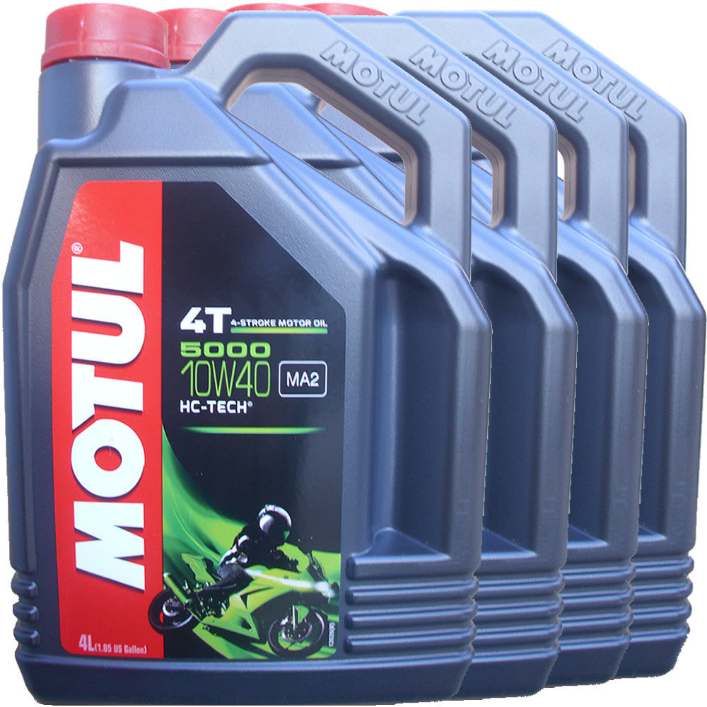 Motul 10W40 5000 4T MA2 - cartone 4x4 litri