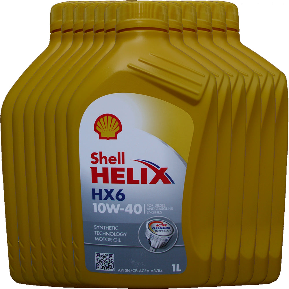 Shell Helix HX6 10W40 - cartone 12 litri
