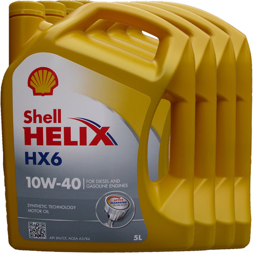 Shell Helix HX6 10W40 - cartone 4x5 litri