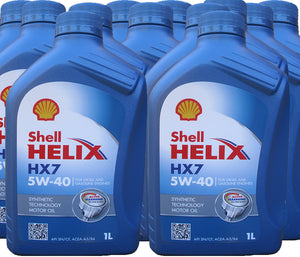Shell Helix HX7 5W40 - cartone 12 litri