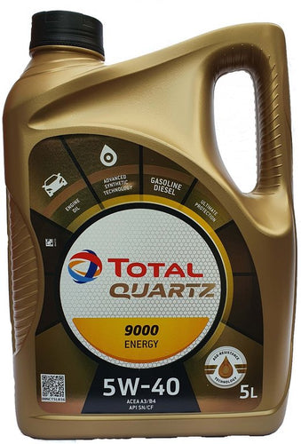 TOTAL Quartz 5W40 9000 Energy - 5 litri