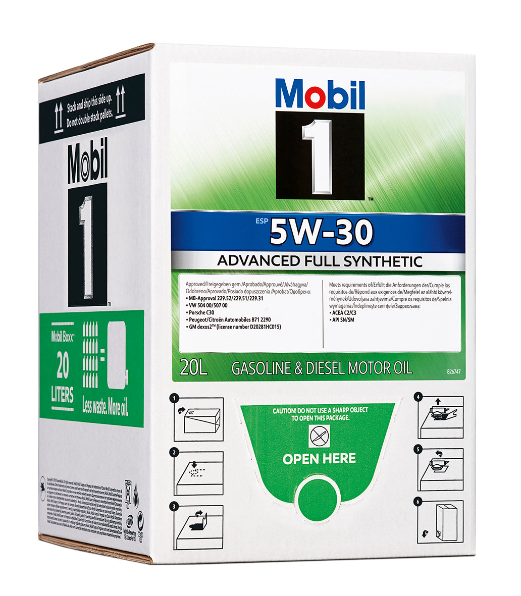 Mobil 1 ESP 5W30 - 20 litri BAG in BOX – WELUBE