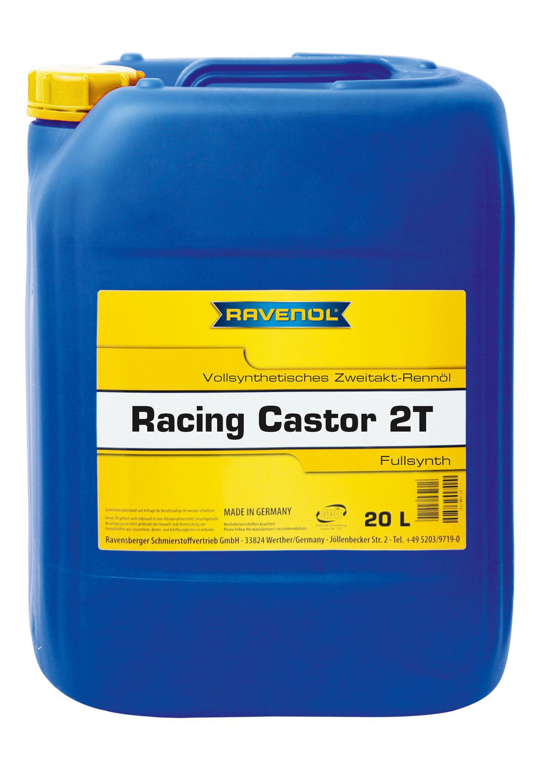 RAVENOL racing castor 2T ricino - 20 litri